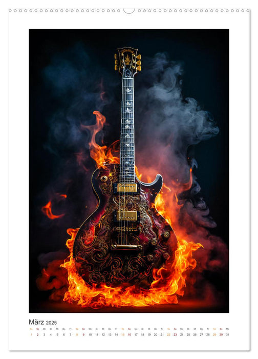 Musik on Fire (CALVENDO Premium Wandkalender 2025)