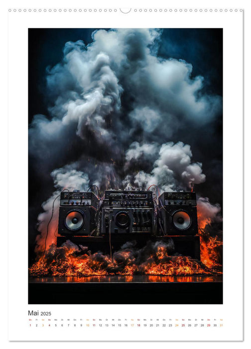 Musik on Fire (CALVENDO Premium Wandkalender 2025)