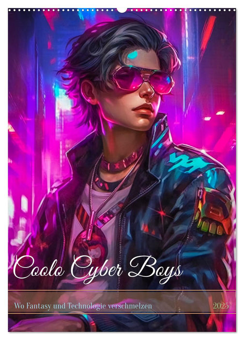 Coole Cyber Boys (CALVENDO Wandkalender 2025)