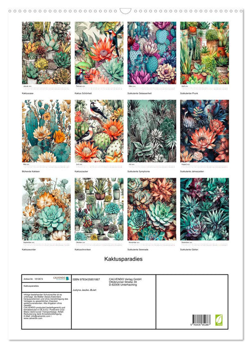 Kaktusparadies (CALVENDO Wandkalender 2025)