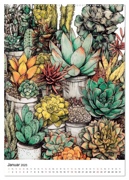 Kaktusparadies (CALVENDO Wandkalender 2025)