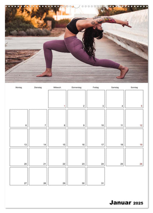 Roll die Matte aus! Dein persönlicher Yoga-Planer (CALVENDO Wandkalender 2025)