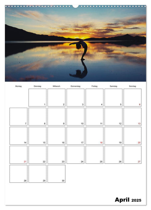 Roll die Matte aus! Dein persönlicher Yoga-Planer (CALVENDO Wandkalender 2025)