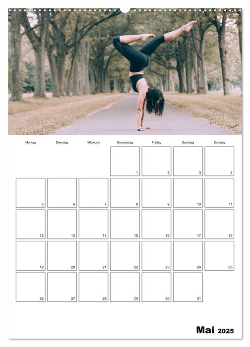 Roll die Matte aus! Dein persönlicher Yoga-Planer (CALVENDO Wandkalender 2025)