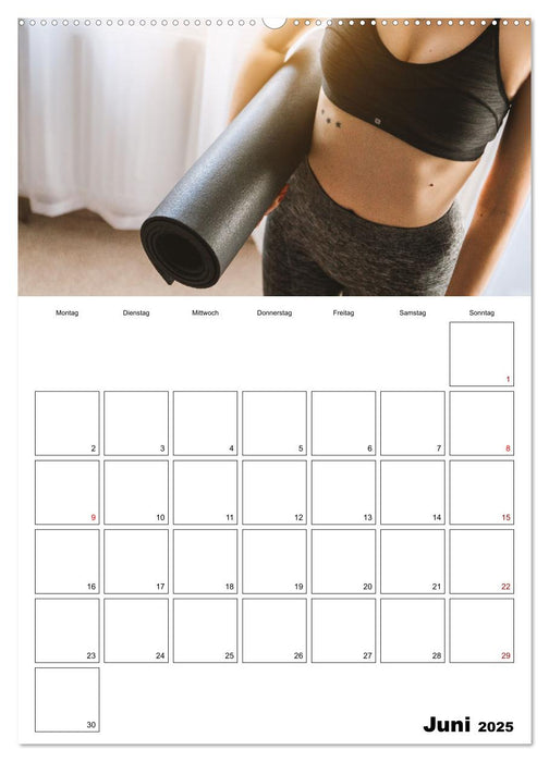 Roll die Matte aus! Dein persönlicher Yoga-Planer (CALVENDO Wandkalender 2025)