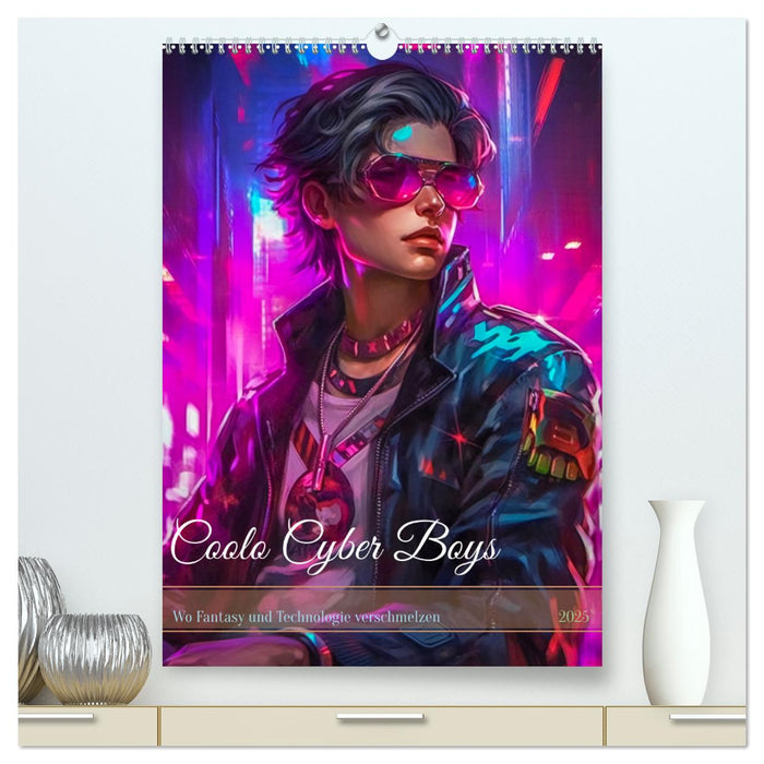 Coole Cyber Boys (CALVENDO Premium Wandkalender 2025)