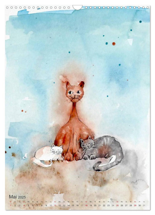 CATS - silent moments, besinnliche Momente (CALVENDO Wandkalender 2025)