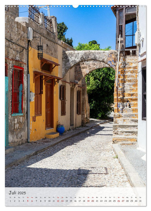 Rhodos und Symi, Insel der Schwammtaucher (CALVENDO Premium Wandkalender 2025)