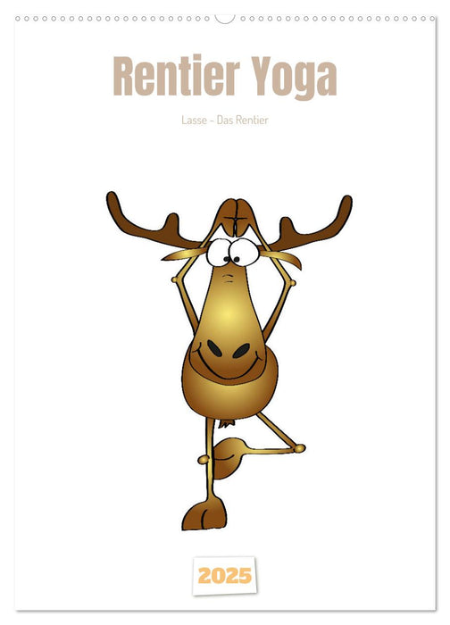 Rentier Yoga (CALVENDO Wandkalender 2025)