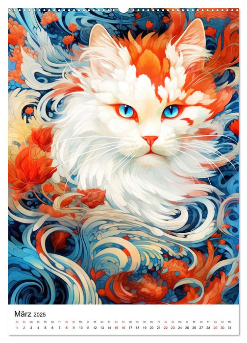 Katzen Zen (CALVENDO Premium Wandkalender 2025)