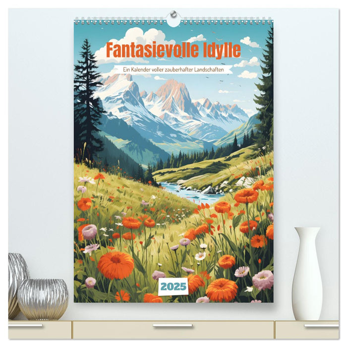 Fantasievolle Idylle (CALVENDO Premium Wandkalender 2025)