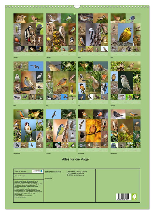 Alles für die Vögel (CALVENDO Wandkalender 2025)