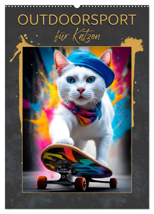 Outdoorsport für Katzen (CALVENDO Wandkalender 2025)