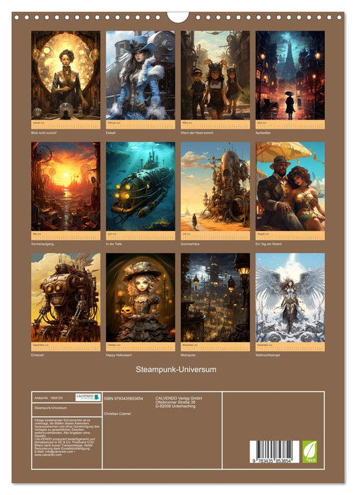 Steampunk-Universum (CALVENDO Wandkalender 2025)