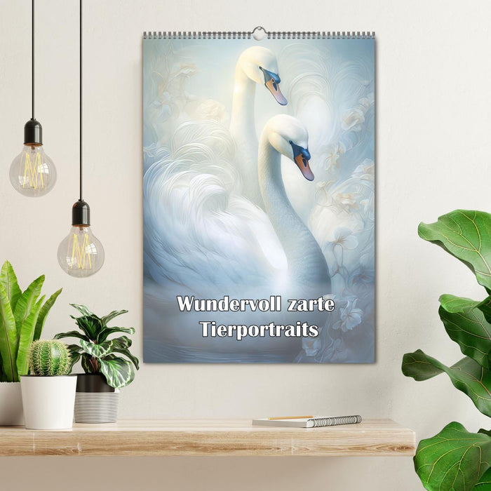 Wundervoll zarte Tierportraits (CALVENDO Wandkalender 2025)