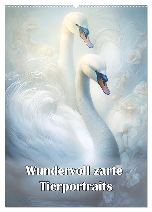 Wundervoll zarte Tierportraits (CALVENDO Wandkalender 2025)