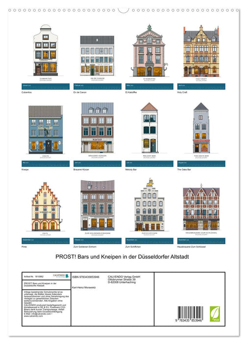 PROST! Bars und Kneipen in der Düsseldorfer Altstadt (CALVENDO Premium Wandkalender 2025)