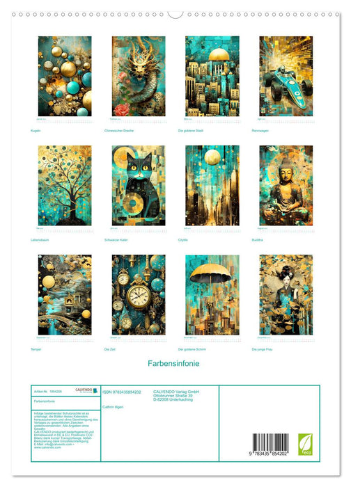 Farbensinfonie (CALVENDO Premium Wandkalender 2025)