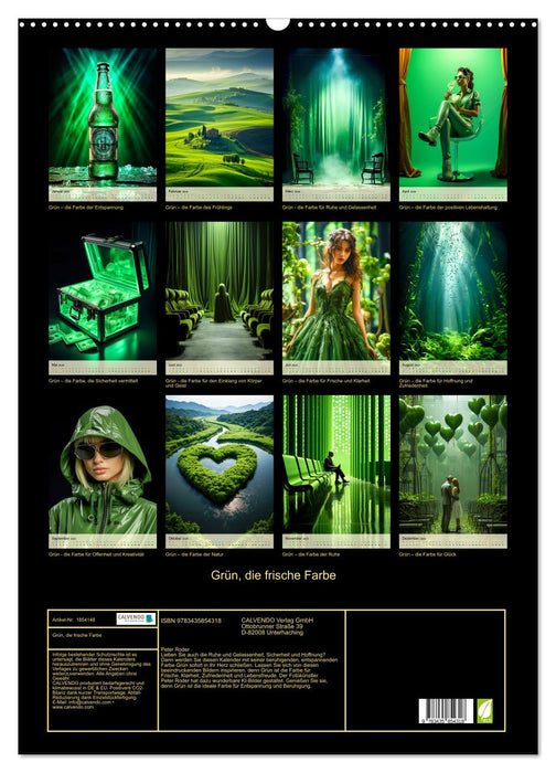 Grün, die frische Farbe (CALVENDO Wandkalender 2025)