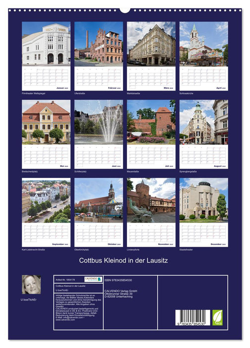 Cottbus Kleinod in der Lausitz (CALVENDO Premium Wandkalender 2025)