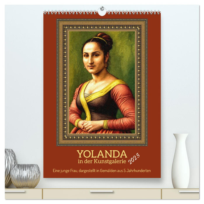 Yolanda in der Kunstgalerie (CALVENDO Premium Wandkalender 2025)