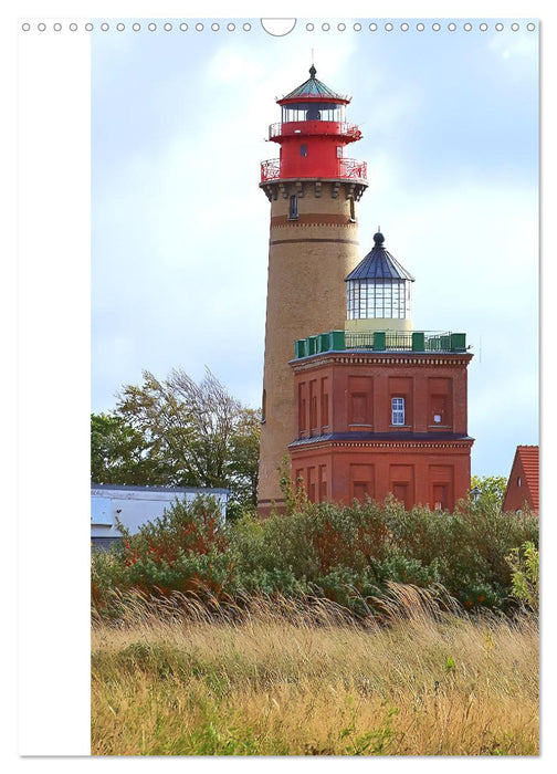 Leuchtender Geburtstagskalender - Leuchttürme an Ost-und Nordsee (CALVENDO Wandkalender 2025)