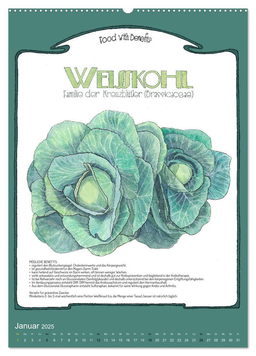 Food with Benefits (CALVENDO Wandkalender 2025)