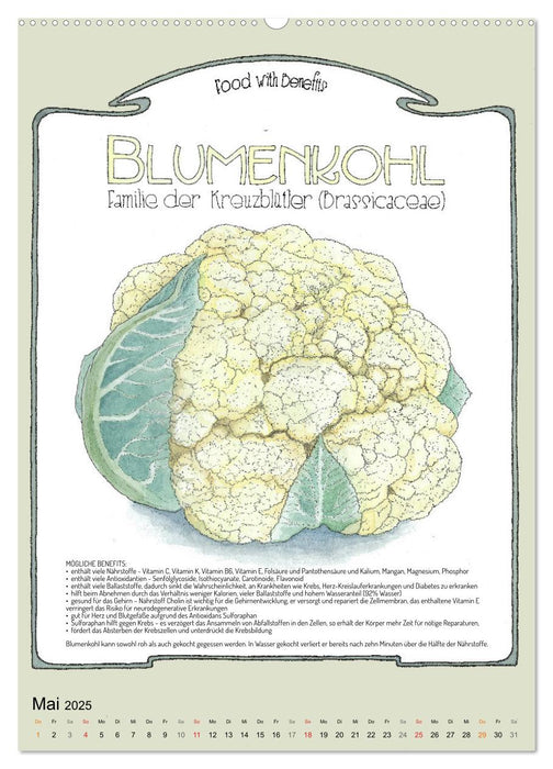 Food with Benefits (CALVENDO Wandkalender 2025)