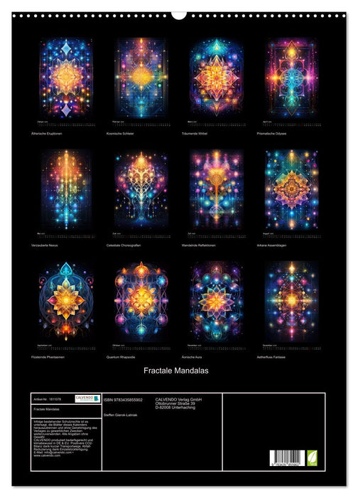 Fractale Mandalas (CALVENDO Wandkalender 2025)