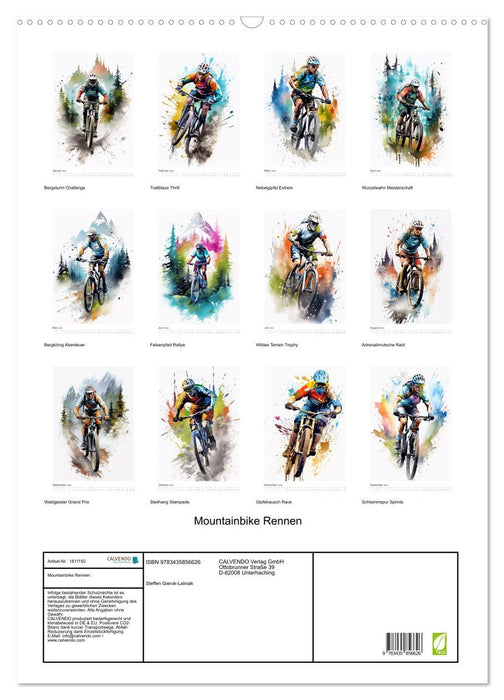 Mountainbike Rennen (CALVENDO Wandkalender 2025)