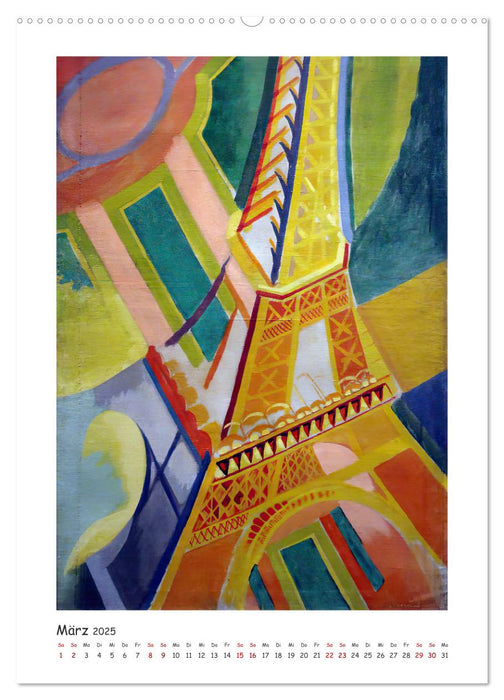 Eiffelturm - Robert Delaunay (CALVENDO Wandkalender 2025)