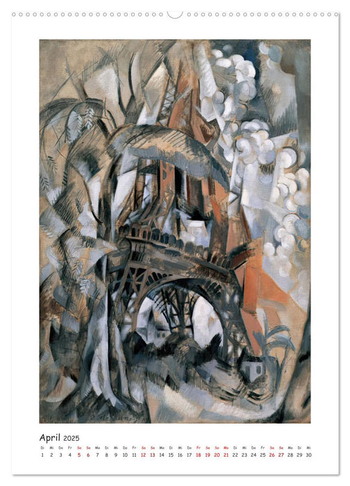 Eiffelturm - Robert Delaunay (CALVENDO Wandkalender 2025)