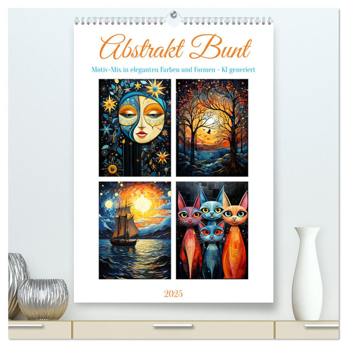Abstrakt Bunt (CALVENDO Premium Wandkalender 2025)