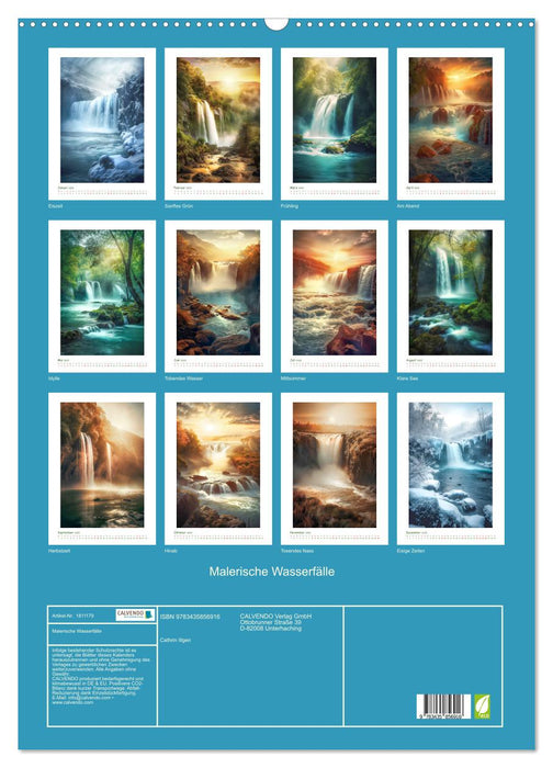 Malerische Wasserfälle (CALVENDO Wandkalender 2025)