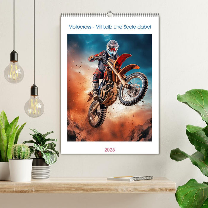 Motocross - Mit Leib und Seele dabei (CALVENDO Wandkalender 2025)