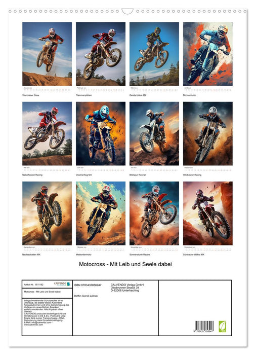 Motocross - Mit Leib und Seele dabei (CALVENDO Wandkalender 2025)