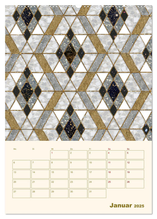 Art Deco Planer (CALVENDO Wandkalender 2025)