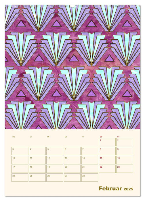 Art Deco Planer (CALVENDO Wandkalender 2025)