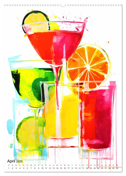 Abstrakte Cocktail-Palette! (CALVENDO Wandkalender 2025)