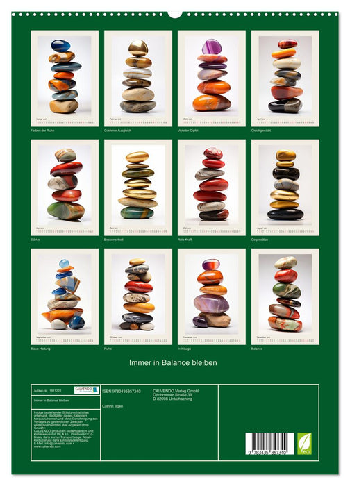 Immer in Balance bleiben (CALVENDO Premium Wandkalender 2025)