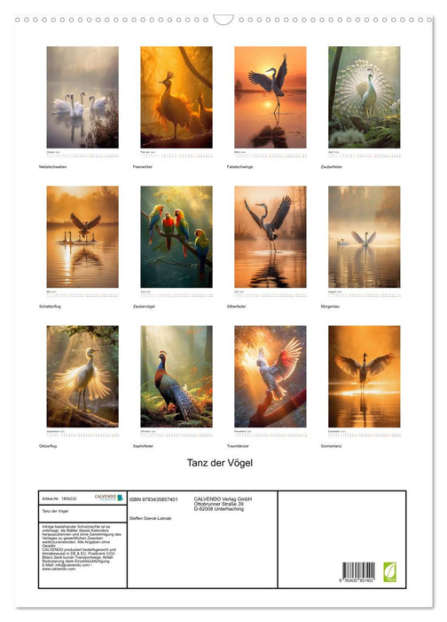 Tanz der Vögel (CALVENDO Wandkalender 2025)