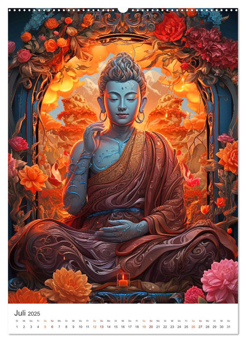 Buddismus (CALVENDO Premium Wandkalender 2025)
