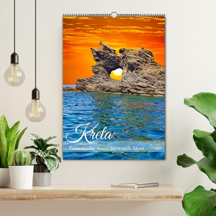 Kreta - Traumhafte Aussichten aufs Meer (CALVENDO Wandkalender 2025)