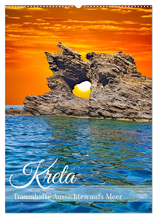 Kreta - Traumhafte Aussichten aufs Meer (CALVENDO Wandkalender 2025)