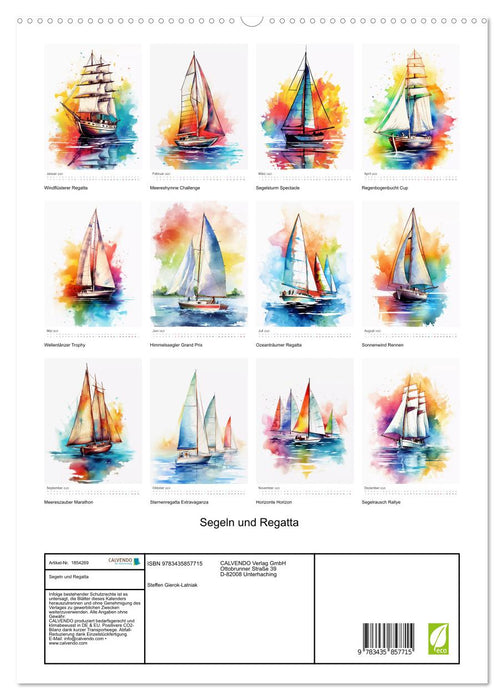 Segeln und Regatta (CALVENDO Premium Wandkalender 2025)