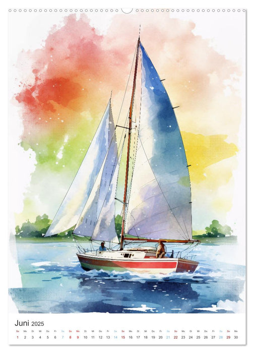 Segeln und Regatta (CALVENDO Premium Wandkalender 2025)