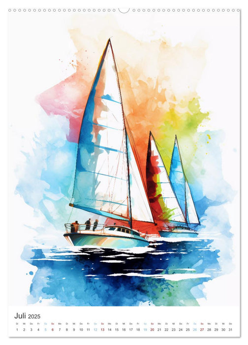 Segeln und Regatta (CALVENDO Premium Wandkalender 2025)