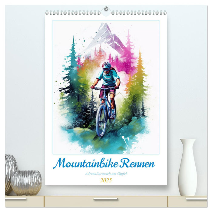 Mountainbike Rennen (CALVENDO Premium Wandkalender 2025)