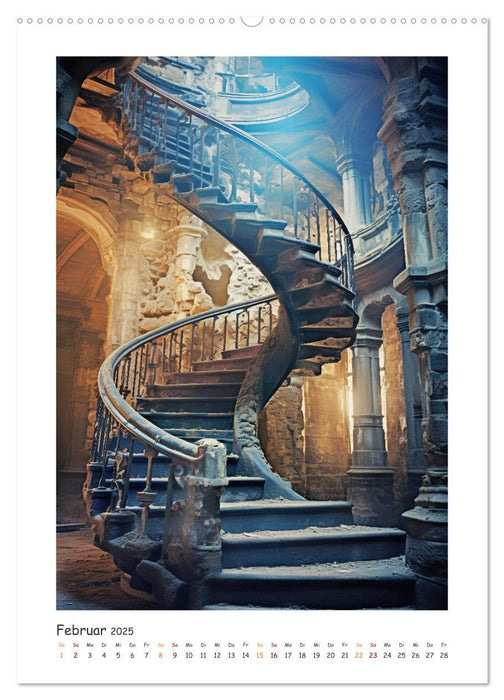 Morbide Treppenhäuser (CALVENDO Wandkalender 2025)