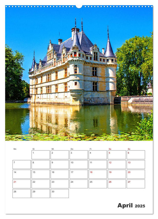 Schlösser der Loire - Reiseplaner (CALVENDO Wandkalender 2025)